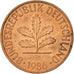 Monnaie, République fédérale allemande, 2 Pfennig, 1986, Karlsruhe, TTB+
