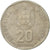 Moneda, Portugal, 20 Escudos, 1987, Lisbon, MBC, Cobre - níquel, KM:634.1