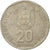 Moneta, Portugal, 20 Escudos, 1987, Lisbon, EF(40-45), Miedź-Nikiel, KM:634.1