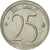 Moneta, Belgia, 25 Centimes, 1973, Brussels, AU(50-53), Miedź-Nikiel, KM:153.1