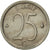 Moneta, Belgia, 25 Centimes, 1969, Brussels, AU(50-53), Miedź-Nikiel, KM:154.1