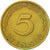 Munten, Federale Duitse Republiek, 5 Pfennig, 1973, Munich, ZF+, Brass Clad