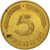Munten, Federale Duitse Republiek, 5 Pfennig, 1988, Hambourg, ZF+, Brass Clad