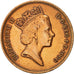 Coin, Great Britain, Elizabeth II, 2 Pence, 1990, EF(40-45), Bronze, KM:936