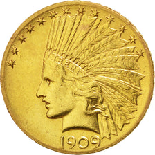 Stati Uniti, Indian Head, $10, Eagle, 1909, U.S. Mint, Philadelphia, SPL-, Or...