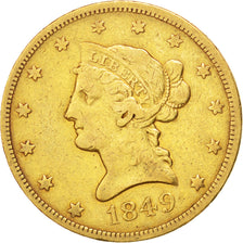 États-Unis, 10 Dollars Liberty Head 1849, KM 66.2