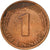 Munten, Federale Duitse Republiek, Pfennig, 1975, Munich, ZF, Copper Plated