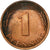 Coin, GERMANY - FEDERAL REPUBLIC, Pfennig, 1981, Karlsruhe, EF(40-45), Copper
