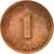 Münze, Bundesrepublik Deutschland, Pfennig, 1990, Stuttgart, SS, Copper Plated