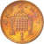 Moneda, Gran Bretaña, Elizabeth II, Penny, 2008, MBC+, Cobre chapado en acero