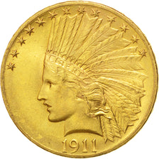 Stati Uniti, Indian Head, $10, Eagle, 1911, U.S. Mint, Philadelphia, SPL, Oro...