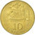 Moneta, Chile, 10 Centesimos, 1971, AU(55-58), Aluminium-Brąz, KM:194