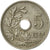 Moneta, Belgia, 5 Centimes, 1922, EF(40-45), Miedź-Nikiel, KM:67