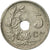 Moneta, Belgia, 5 Centimes, 1921, AU(50-53), Miedź-Nikiel, KM:67