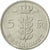 Moneta, Belgia, 5 Francs, 5 Frank, 1978, EF(40-45), Miedź-Nikiel, KM:134.1
