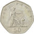 Moneda, Gran Bretaña, Elizabeth II, 50 New Pence, 1976, MBC, Cobre - níquel