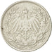 Coin, GERMANY - EMPIRE, 1/2 Mark, 1912, Munich, AU(50-53), Silver, KM:17