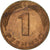 Moneta, Niemcy - RFN, Pfennig, 1990, Karlsruhe, EF(40-45), Miedź platerowana