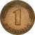 Coin, GERMANY - FEDERAL REPUBLIC, Pfennig, 1978, Stuttgart, EF(40-45), Copper