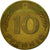 Monnaie, République fédérale allemande, 10 Pfennig, 1949, Munich, TTB, Brass