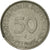 Coin, GERMANY - FEDERAL REPUBLIC, 50 Pfennig, 1972, Hambourg, EF(40-45)