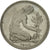Coin, GERMANY - FEDERAL REPUBLIC, 50 Pfennig, 1990, Karlsruhe, EF(40-45)