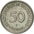 Coin, GERMANY - FEDERAL REPUBLIC, 50 Pfennig, 1980, Stuttgart, EF(40-45)