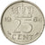 Coin, Netherlands, Juliana, 25 Cents, 1964, EF(40-45), Nickel, KM:183