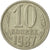 Coin, Russia, 10 Kopeks, 1987, Saint-Petersburg, AU(55-58), Copper-Nickel-Zinc