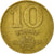 Moneda, Hungría, 10 Forint, 1986, Budapest, MBC, Aluminio - bronce, KM:636