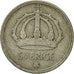 Monnaie, Suède, Gustaf V, 25 Öre, 1947, TTB, Argent, KM:816