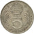 Moneda, Hungría, 5 Forint, 1989, Budapest, MBC, Cobre - níquel, KM:635