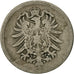 Moneta, NIEMCY - IMPERIUM, Wilhelm I, 10 Pfennig, 1874, Karlsruhe, VF(20-25)