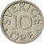 Moneda, Suecia, Carl XVI Gustaf, 10 Öre, 1987, MBC+, Cobre - níquel, KM:850