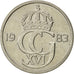 Coin, Sweden, Carl XVI Gustaf, 50 Öre, 1983, AU(50-53), Copper-nickel, KM:855