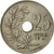 Moneta, Belgia, 25 Centimes, 1928, AU(50-53), Miedź-Nikiel, KM:69