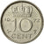 Coin, Netherlands, Juliana, 10 Cents, 1972, AU(50-53), Nickel, KM:182