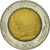 Coin, Italy, 500 Lire, 1989, Rome, EF(40-45), Bi-Metallic, KM:111