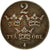 Moneda, Suecia, Gustaf V, 2 Öre, 1950, MBC, Bronce, KM:778