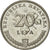 Moneta, Chorwacja, 20 Lipa, 2003, AU(55-58), Nickel platerowany stalą, KM:7