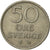 Moneta, Svezia, Gustaf VI, 50 Öre, 1971, BB, Rame-nichel, KM:837
