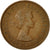 Moneta, Gran Bretagna, Elizabeth II, 1/2 Penny, 1954, MB+, Bronzo, KM:896