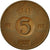 Coin, Sweden, Gustaf VI, 5 Öre, 1953, EF(40-45), Bronze, KM:822