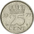 Coin, Netherlands, Juliana, 25 Cents, 1971, EF(40-45), Nickel, KM:183