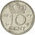 Munten, Nederland, Juliana, 10 Cents, 1977, ZF, Nickel, KM:182