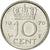 Coin, Netherlands, Juliana, 10 Cents, 1976, EF(40-45), Nickel, KM:182