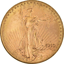 Moneta, Stati Uniti, Saint-Gaudens, $20, Double Eagle, 1910, U.S. Mint, Denver