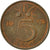 Monnaie, Pays-Bas, Juliana, 5 Cents, 1972, TTB, Bronze, KM:181