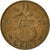 Munten, Nederland, Juliana, 5 Cents, 1958, ZF, Bronze, KM:181