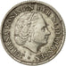 Coin, Netherlands, Juliana, 10 Cents, 1955, EF(40-45), Nickel, KM:182